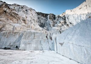 Open Cast Mining Pit for Italian Carrara Marble tour