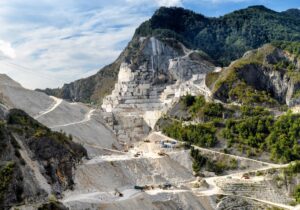 Panorama View of Carrara Marble Quarry
