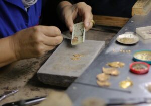 cortona Artisan Crafting GoldJewelry in Workshop Setting