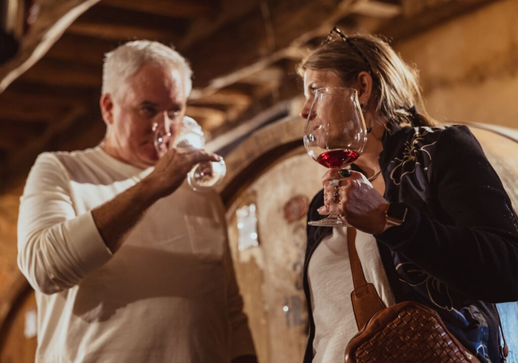 wine tours tuscany tasting wine from the barrel