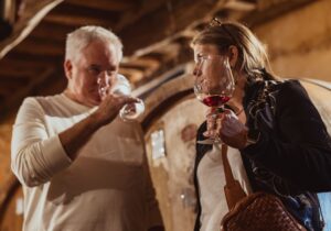 wine tours tuscany tasting wine from the barrel