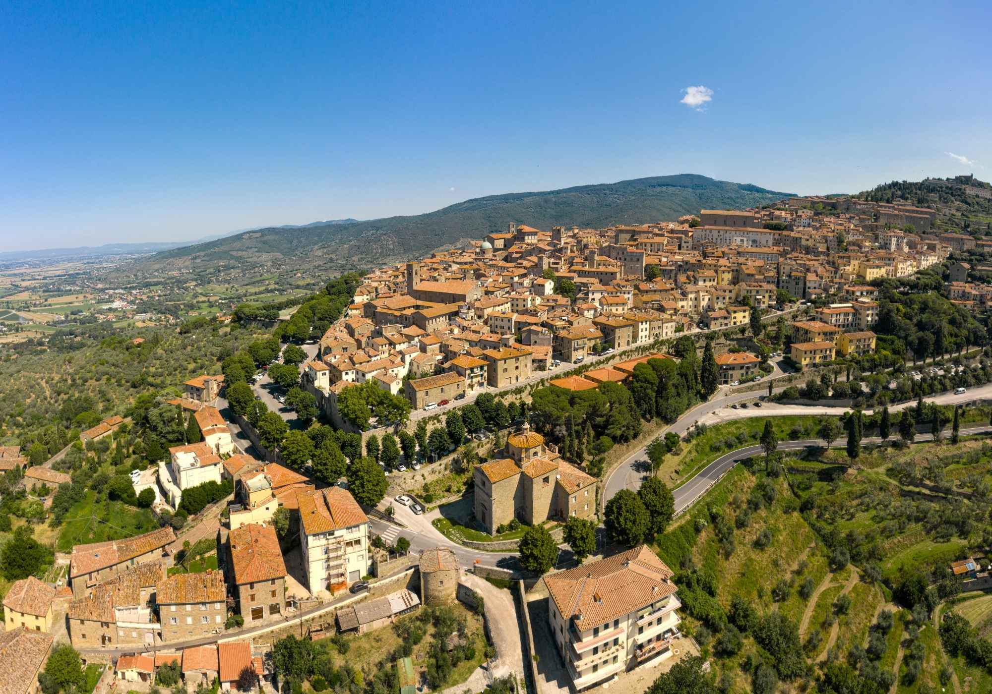 Cortona village Tuscany Italy