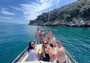 boat tour peace sign