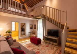 boutique hotel room detail vacation stay tuscany latin inscription