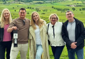 chianti wine tour happy people smiling montalcino bottle