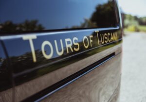 wine tours tuscany van lettering